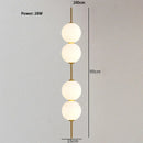 Axyaa Glass Ball LED Chandelier for Nordic Bedroom, Modern Minimalist Design
