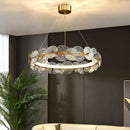 Axyaa Lotus Leaf LED Chandeliers: Modern Lighting Fixtures for Living Room, Bedroom, Dining Table.