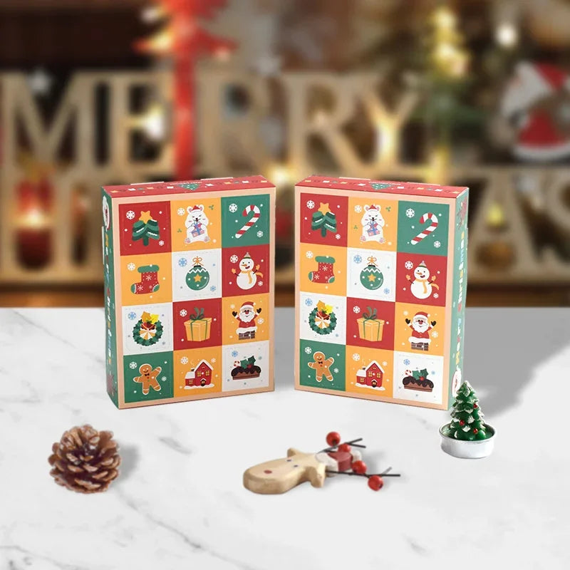 Axyaa 12 Grids Calendar Surprise Gift Box Kids Xmas Candy Party Decor