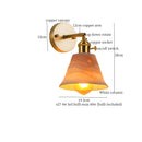 Axyaa Vintage White Ceramic LED Wall Sconce - Nordic Minimalism Stair Loft Bedroom Light