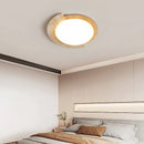 Axyaa D450mm Yellow Stone Wood Style Bedroom Ceiling Light LED Lamp