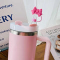 Axyaa Silicone Bow Cap for Stanley 9-10mm Sippy Cup - Cute, Safe, and Practical