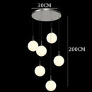 Axyaa Modern Duplex Staircase Pendant Light - Villa Magic Bean Style