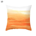 Orange Geometric Leaf Lines Pillowcase by Axyaa - Home Decor and Cozy Throw Pillows