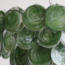 Axyaa Green Crystal LED Chandelier for Home Decor.