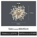 Axyaa Modern Glass LED Chandelier: Elegant Lighting for Living, Dining, Bedroom & Study