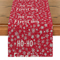 Axyaa Snowflake Polka Table Runner - Festive Farmhouse Dining Decor