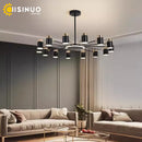 Axyaa Flex Chandelier: Modern LED Ceiling Light for Home Living Room & Bedroom