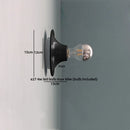 Axyaa LED Wall Light Mirror Iron Bedside Wall Lamp for Bathroom Bedroom