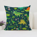 Axyaa Dinosaur Paradise Pillow Cover - Children's Room Decor - Exquisite Kids Gift