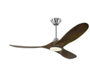 Axyaa 60-Inch Industrial Vintage Wood Ceiling Fan with Remote Control