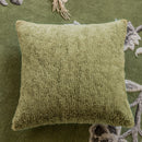 Embroidered Green Cushion Covers 45X45 - Axyaa Plush Throw Pillow for Sofa Décor