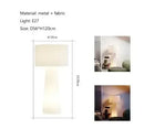 Axyaa Cream Nordic Fabric Floor Lamp for Home Decor and Living Room