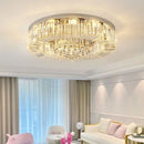 Axyaa Crystal LED Ceiling Lamp | Post-Modern Minimalist Round Bedroom Living Room Light
