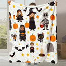 Axyaa Cartoon Cute Halloween Gift Flannel Sofa Blanket