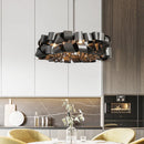 Axyaa Modern Home Decor LED Pendant Light Chandeliers for Indoor Living and Dining Room