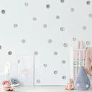 Axyaa Pink Polka Dots Wall Decals Set for Kids Room Nursery Home Decor