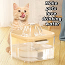 Axyaa Pet Automatic Water Fountain With LED Light - Ultra Silent & USB Powered