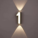 Axyaa Numeric Model Outdoor Wall Light - Modern Waterproof Night Lamp for Home, Garden & Courtyard