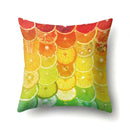 Axyaa Fresh Summer Fruit Printed Cushion Cover for Home Sofa 45x45cm