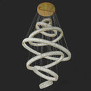 Axyaa Crystal Chandelier Stair Pendant Lamp Living Room Pendant Lights