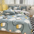 Axyaa Home Cotton Queen Bedding Set with Sheets Comforter Cover Pillowcase