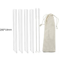 Axyaa Glass Straws: Straight Boba Bubble Tea Milk Smoothies Bar Accessories