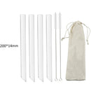 Axyaa Glass Straws: Straight Boba Bubble Tea Milk Smoothies Bar Accessories