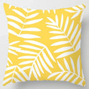 Axyaa Yellow Flower Pillowcase for Home Sofa Lumbar Cushion