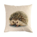 Axyaa Hedgehog Linen Pattern Pillowcase Series