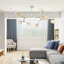 Axyaa Nordic Glass Pendant Chandelier for Living Room Bedroom Decor