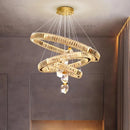 Axyaa Crystal Chandelier Pendant Light for Luxury Living and Dining Room
