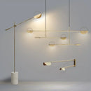 Axyaa Marble Floor Lamp: Modern Light Luxury LED Living Room Study Bedroom Decor