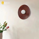 Axyaa Retro Wall Lamp: Wabi Sabi Round Sconce for Bedside, Corridor, Kitchen Decor