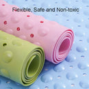 Axyaa Large Non-slip Safety Bath Mat with Suction Cups and Foot Massage