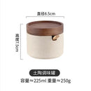 Axyaa Ceramic Seasoning Jar Set with Lid, Set of 3 Kitchen Containers