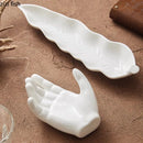 Axyaa Ceramic Dessert Plate Set: Creative Sushi & Snack Serving Dishes.