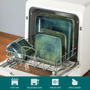 Axyaa Square Green Reactive Glaze Ceramic Dinner Set - 12/24/36 Piece Tableware
