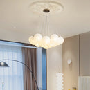 French Bubble Ball Pendant Light by Axyaa - Creamy Minimalist Design for Living Room & Bedroom