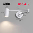 Nordic Copper Adjustable LED Wall Lamp for Bedroom Reading, Axyaa Sconces