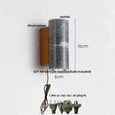 Axyaa Wood Canopy LED Wall Lights - Japan Style Marble Stone Sconce Lighting
