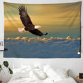 Eagle Sunset Sky Full Wall Tapestry Psychedelic Cloth Rug Home Decor Hanging - Axyaa