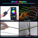 Axyaa 18-in-1 Car Ambient Lights - RGB 64 Colors, APP Control