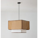 Axyaa Rattan Pendant Light: Minimalist Retro Design for Dining Table and Shop Décor