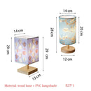 Axyaa Solid Wood Table Lamp: Simple Fashion Night Lamp for Bedroom, Study, Coffee Shop