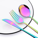 Axyaa Stainless Steel Travel Cutlery Set - Spoon, Fork, Chopsticks, Straw in Portable Case