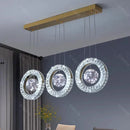 Axyaa Luxury Crystal Chandelier Pendant Light for Living & Dining Room