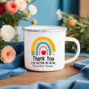 Axyaa Custom Teacher Name Enamel Mug Handle Drinkware Gift