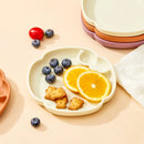 Axyaa Silicone Dinner Plates Durable Salad Plate Reusable Microwave Safe Tableware