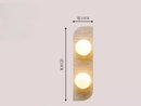Yellow Cave Stone LED Wall Lamp for Wabi Sabi Ambiance in Bedrooms by Axyaa